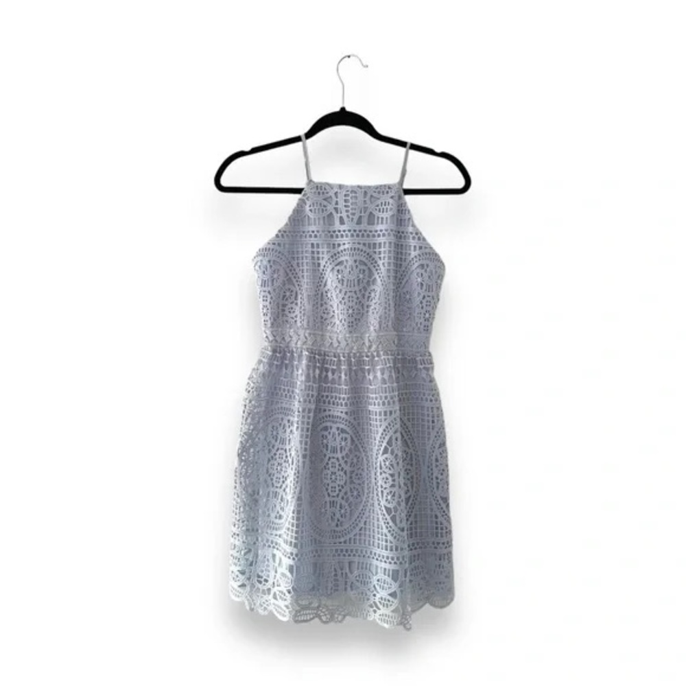 Bardot Junior Lace Light Blue Dress (Size 16 Juniors)